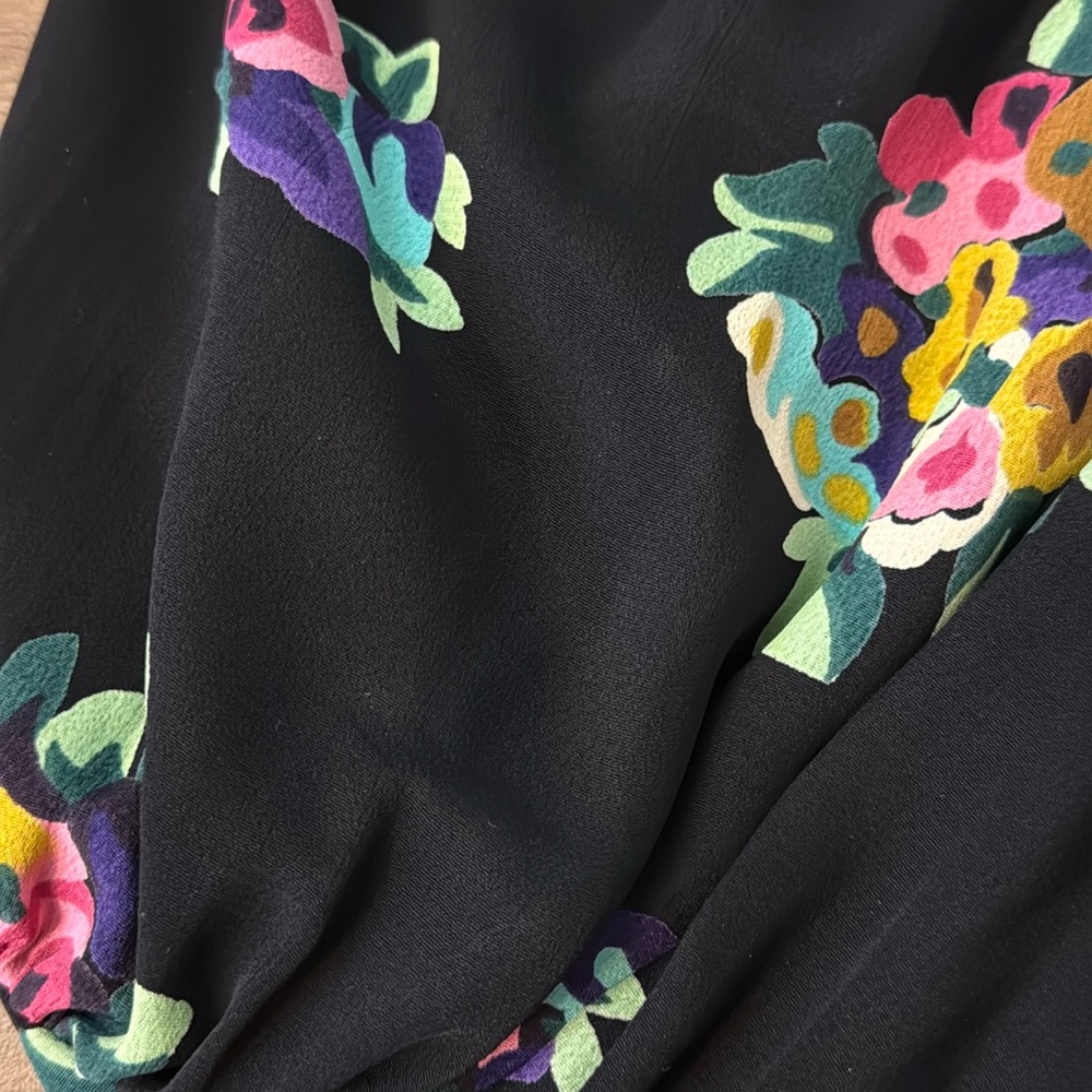 Betsey Johnson For Lew Magram Vintage Dress Size Small 90s Does 40s Puff Sleeve - Picture 6 of 16